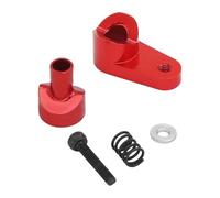 RCULWPLP Bras de Servo pour Voiture RC, Servo Portable En Alliage, Pièce de Rechange Professionnelle, et Facile à Assembler pour Granite 1/18, Typhon 1, Rouge