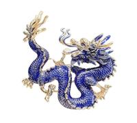 RCULWPLP Broche Dragon Épingle à Revers Accessoire Costume Original Animal Broche Alliage Adaptée Aux Looks Élégants Cadeau Décoration Tenues, Bleu