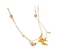 RCULWPLP Collier Pendentif Hirondelle, Alliage, Mignon, Tendance, Bijou Simple, en Vol