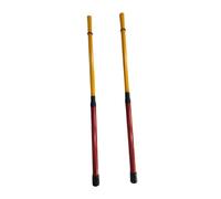 RCULWPLP de Batterie, Balais Métalliques pour Batterie, Cadeaux Confortables, 40 Cm de Long, Balais de Batterie pour Enfants, Performances Acoustique, Rouge Jaune