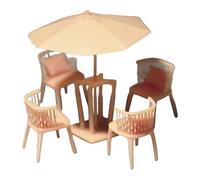 RCULWPLP Ensemble de Chaises Miniatures à L'échelle 1:64, Modèle de Meuble Créatif, Moderne et Miniature En Résine, Style D