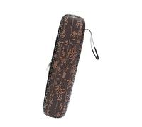 RCULWPLP Étui Flûte Instrument Sac de Transport Protection Cuir Résistant Poignée Légère Style Vintage Adapté Musiciens Concerts Présent à Offrir, L