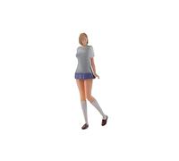 RCULWPLP Figurine Fille Cheveux Courts Modèles Miniatures Micro Figurines Personnages Architecturaux Résine Adaptée à la Décoration Intérieure Collection Jeux
