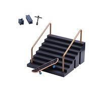 RCULWPLP Fingerboard Ramp Miniature Ensemble Parc Skate Jouet Éducatif Accessoire Skateboard Ramp Facile à Monter Fonction Convient Aux Enfants Amateur, Stylee