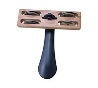 RCULWPLP Heel Tambourin pour Percussion Au Pied avec Structure Solide Tambourin Pédagogique à Intégrer Aux Formations Musicales Collectives et, En bois