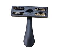 RCULWPLP Heel Tambourin pour Percussion Au Pied avec Structure Solide Tambourin Pédagogique à Intégrer Aux Formations Musicales Collectives et, noir