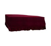 RCULWPLP Housse Piano Queue Couvre-piano Anti-poussière Universelle Douce Tissu Polyamide Lavable Adaptée pour Salon Décoration Maison, Rouge, S