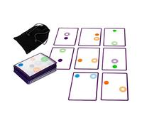 RCULWPLP Jeu de Cartes à Chevaucher, Jeu de Puzzle éducatif pour Le Développement des Enfants - Activité Interactive avec Les Enfants, Noir Violet