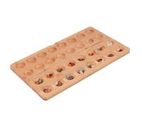 RCULWPLP Jeu de Pliable Bois Ensemble Plateau Jeu de Société avec Pions en Verre Compétence et Éducation Convient aux Adultes Enfants Jeux de Famille