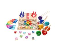 RCULWPLP Jouet d'apprentissage des Mathématiques en Bois pour Enfants, Idéal pour Enseigner et Apprendre à Compter.