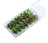RCULWPLP Lot de 14 Touffes D'herbe Miniatures pour Décorations de Table, Miniatures pour Scènes Statiques, Modèles de Fleurs pour Modélisme, Lavande violet