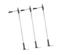 RCULWPLP Lot de 3 Lampes pour Trains Miniatures, Mini Lampadaires pour Modélisme Ferroviaire, Accessoires D'éclairage Paysager à LED avec Effet Lumineux Ré, Style B
