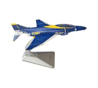 RCULWPLP Maquette d'avion de Chasse D'attaque en Alliage Moulé sous Pression, Objet de Collection avec Support et Design Réaliste. Idéale pour Décorer, Bleu