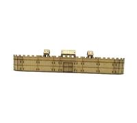 RCULWPLP Maquette de Forteresse Bois Maison Miniature Assemblage Manuel Architecture Artisanat Camp Construction Adaptée à La Décoration Chambre, 16cmx13cmx10cm
