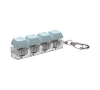 RCULWPLP Porte-clés Anti-stress, Objet Anti-stress, Tue L'ennui, Capuchon de Clé, Pendentif, Jouet pour Adultes et Enfants, bleu et clair