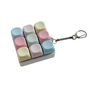 RCULWPLP Porte-clés Clavier à 9 Boutons, Jouet à Cliquet, Idéal pour Offrir, avec Cordon Résistant