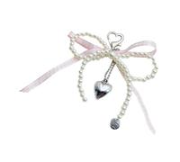 RCULWPLP Porte-clés Pendentif Nœud Papillon Bracelet Perlé Chaîne Alliage Ruban Élégant Création Féminine Compagnon Quotidien Accessoire Raffiné Convenable Pou
