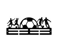 RCULWPLP Porte-médailles Présentoir Médailles Support Mural Récompenses en Fer Solide Fini Soigné Rangement Sécurisé Adapté Aux Salles de Sport Maison Loft Bur, Football