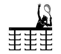 RCULWPLP Porte-médailles Présentoir Médailles Support Mural Récompenses en Fer Solide Fini Soigné Rangement Sécurisé Adapté Aux Salles de Sport Maison Loft Bur, Tennis