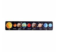 RCULWPLP Puzzle Planète Tableau Éducatif Manipulation Bois Éducatif Motricité Curiosité Scientifique Adapté Apprentissage Observation Parent Enfant, Planètes B
