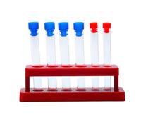 RCULWPLP Science Expériences Jeux Tubes Test Éducatifs Enfants Kit Physique STEM Matériaux Expérience DIY Plastique Non Toxique Adapté Aux Activités, Tube à essai et support