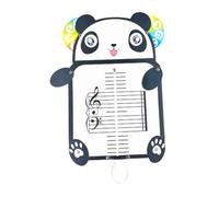 RCULWPLP Tableau de Lecture Musicale, Tableau de Notation Musicale, Matériel Créatif pour Les Cours de Musique, Outil de Partition Portable à Cinq Lignes, Forme de Panda