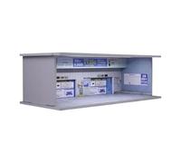 RCULWPLP Vitrine Miniature à L'échelle 1:64 avec éclairage, Espace de Rangement Transparent et Empilable, Modèle Miniature Idéal pour, B