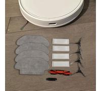 RCV 3 Kit de remplacement : brosse principale, 4 brosses latérales, 4 filtres et 4 chiffons pour aspirateur sans fil - Poils en nylon, pour un nettoyage facile