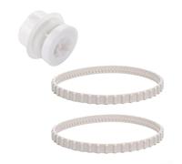 RCX23002 Courroie d'entraînement et kit de roulement de roue RCX26005 compatible avec HAYWARD TIGERSHARK, TIGERSHARK Plus, QC et pour les nettoyeurs de piscine Sharkvac, 2 courroies et 1 roulement