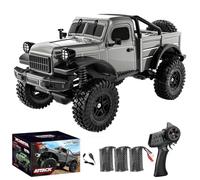 RCXTechPro RC Crawler Rock Crawler Truck 1/18 Camion Voiture Télécommandé avec Lumières LED, RTR 4WD Off Road Voiture Tout-Terrain Radiocommandée 4x4 pour Adultes Jouet de Loisirs - C8813