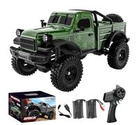 RCXTechPro RC Crawler Rock Crawler Truck 1/18 Camion Voiture Télécommandé avec Lumières LED, RTR 4WD Off Road Voiture Tout-Terrain Radiocommandée 4x4 pour Adultes Jouet de Loisirs - C8813