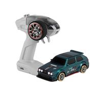 RCXTechPro Voiture de dérive télécommandée à l'échelle 1/64 2,4 G 4 roues motrices, véhicule de course proportionnel complet avec direction gyroscopique et lumières LED à double vitesse, charge