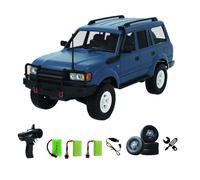 RCXTechPro WPL D-54 Voiture sur chenilles télécommandée à l'échelle 1/16 RTR 4WD Camion tout-terrain avec phares à DEL, différentiel simulé, suspension indépendante 2,4 G pour adultes