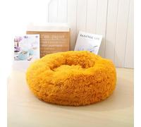 RCYONGQ Panier Chien Tissu Peluche Doux Confortable, Ronde Coussin Chien, Lit pour Animal Apaisant Anti Stress, Lavable pour Chats De Toutes Tailles(R,80cm)
