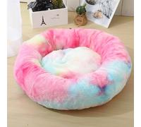 RCYONGQ Panier Chien Tissu Peluche Doux Confortable, Ronde Coussin Chien, Lit pour Animal Apaisant Anti Stress, Lavable pour Chats De Toutes Tailles(H,80cm)