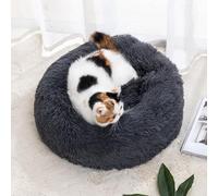 RCYONGQ Panier Chien Tissu Peluche Doux Confortable, Ronde Lit pour Chien, Lit pour Animal Apaisant Anti Stress, Lavable pour Petits Et Grands Chats(E,80cm)