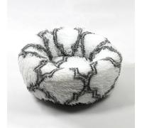 RCYONGQ Panier Chien Tissu Peluche Doux Confortable, Ronde Lit pour Chien, Lit pour Animal avec Fond Antidérapant pour Petits Et Grands Chats(Q,80cm)