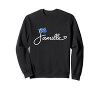 RD Congo Famille - Drapeau Congolais Patrimoine Famille Word Art Sweatshirt