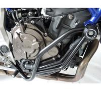 RD Moto Yamaha MT-07/XSR 700, protections du moteur/glisseurs Noir Noir
