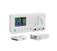 RD6006PW 60V 6-A 5 chiffres - Ensemble de convertisseur abaisseur d'alimentation de banc de tension avec boîtier S400 et bloc d'alimentation 400W non assemblé