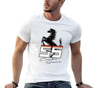 RDBGHAUK Carlos sainz f-errari T-Shirts Gift for Fans for Men White XL