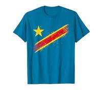RDC République Démocratique Congo Fierté Drapeau Fier Fan T-Shirt