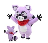 RDCIRP Jouet en Peluche rambly, poupée en Peluche Indigo Park de 9,84 Pouces, Jouets de Figurine d'oreiller de Raton Laveur en Peluche pour garçons Filles