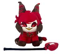 RDCIRP Peluche de l'hôtel Hazbin, adorables Animaux en Peluche, poupées Anges Miaou, Jouets, Personnages Miaou, Anime, Peluches, Oreiller, poupée for Enfants et Adultes(Rouge)