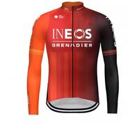 RDCYCLIST 2024 Por Team INEOS GRENADIER Sunsreen mince Maillot de cyclisme à manches longues pour homme,Maillot de cyclisme de course respirant Vêtements de cyclisme à séchage rapide (5XL)