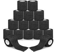 RDDAIPE 16 Rouleaux Bandage Autoadhésif, 5cmx4.5m Bande Auto Adhesive, Élastique Bande Cohesive, Bande Strapping Adhésif pour Poignet, Chevilles, Sports, Animaux de Compagnie, Chiens,Chats,Chevaux