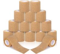 RDDAIPE 16 Rouleaux Bandage Autoadhésif, 5cmx4.5m Bande Cohesive, Elastiques Bande Adhésive, Bande Strapping Adhésif, Bande Auto Adhesive pour Medical, Sports, Poignets, Cheville, Chat,Chien,Cheval