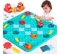RDDAIPE Jeux logiques de Construction de Routes pour Enfants, 57x57CM Jeux de Construction de Routes Logiques, Jeux de Plateau de STEM Puzzles,Labyrinthe Jeu de Société,Cadeaux d'anniversaire Enfant