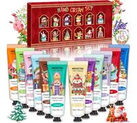 RDDAIPE Mini Crèmes pour Les Mains 12 Pièces, Creme Main Noel, Coffret Creme Main, Mini Creme Main, pour Mains Sèches, Cadeau de Noël, Petit Cadeau Noel pour Femmes, Hommes, Collègues, Amis