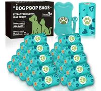 RDDAIPE Sac a Crottes Chien 520 Pièces(26 Rouleaux) avec 1 Distributeur, Sac a Caca pour Chien, Sac à Crottes pour Chien, Sacs Ramasse-Crottes pour Chiens, Anti-Fuite et Très Épais, Grands